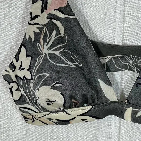 Athleta Aqualuxe Wildflower Plunge Floral Bikini Top - Picture 5 of 8